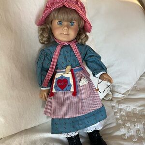 Early 90s Pleasant Company American Girl Kirsten with original accessories